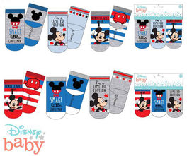 Pack 3 calcetines para bebe de Mickey Mouse