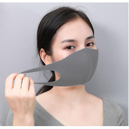 Reusable washable gray neoprene type mask