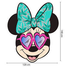 Toalla playa forma microfibra 140x120cm de Minnie Mouse