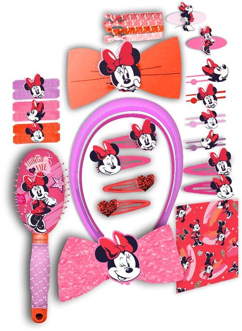 Set accesorios pelo 34 piezas de Minnie Mouse (st24)