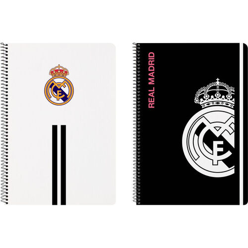 En oferta - Libreta folio 80 hojas tapas duras de Real Madrid '1 Equip. 20/21'