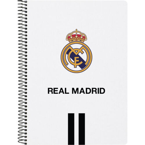 En oferta - Libreta cuarto 80 hojas tapas duras de Real Madrid '1 Equip. 20/21'