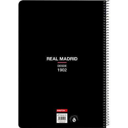 En oferta - Libreta folio 80 hojas tapas duras de Real Madrid '1 Equip. 20/21'