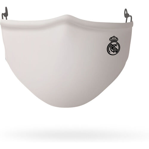 En oferta - Mascarilla infantil tejido algodn organico, lavable de Real Madrid 'Blanca'