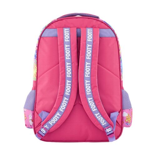 Footy mochila 45,5cm con 3 compartimentos, luz led multicolor, lentejuelas reversibles y llavero adorno