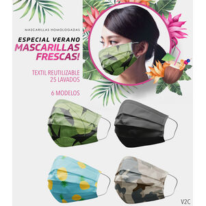 Reusable and approved adult textile mask