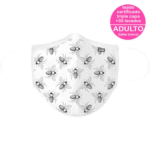 Mascarilla D-Cool Mask premium adulto homologadas lavable y reutilizable, modelo Beee Gees