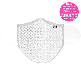 Mascarilla D-Cool Mask premium adulto homologadas lavable y reutilizable, modelo New White