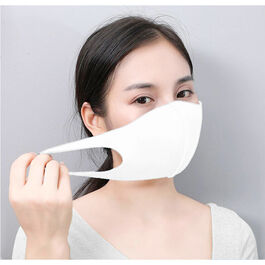 White neoprene washable reusable mask