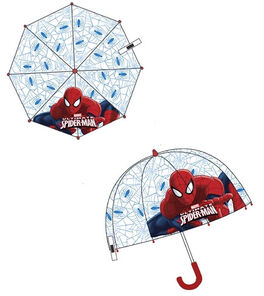 Paraguas manual campana transparente 50cm de Spiderman