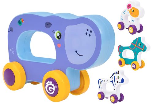 Globo, juego animal con ruedas y friccin para bebe