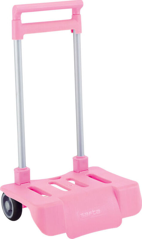 Carro portamochilas plegable para mochila grande de +40cm, rosa claro