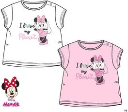 Camiseta de algodón organico para bebe de Minnie Mouse