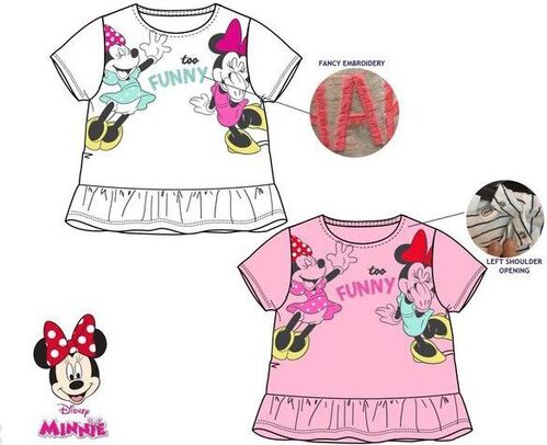 Camiseta de algodn para bebe de Minnie Mouse