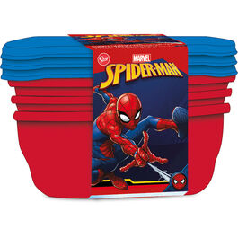 Set 3 piezas recipientes rectangulares de Spiderman 'Streets' (0/24)