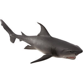 Figura Mojo Tiburón blanco grande 20cm 'serie mundo marino Deluxe I'