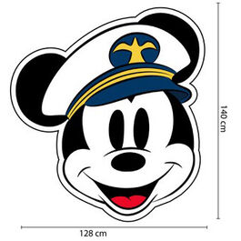 Toalla playa con forma microfibra 140x128cm de Mickey Mouse