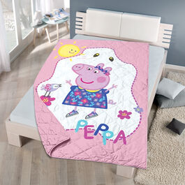 Colcha para cama de 90cm boutic verano 170x250cm de Peppa Pig