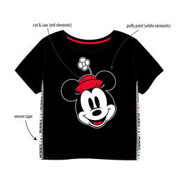 Camiseta algodón manga corta de Minnie Mouse