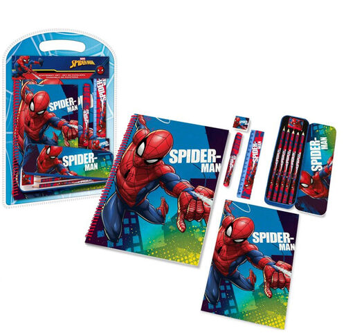 Set papeleria de Spiderman