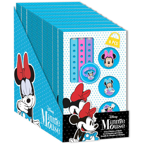 Set de 3 pulseras con charm de Minnie Mouse