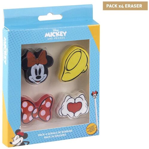 Pack 4 gomas de borrar de Minnie Mouse (6/48)