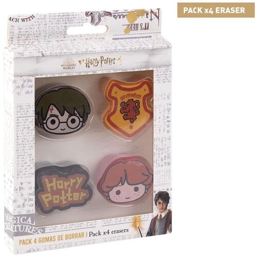 Pack 4 gomas de borrar de Harry Potter (6/48)