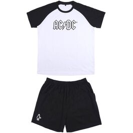 Pijama corto single jersey de Acdc 'Lifestyle adulto' (6/24)