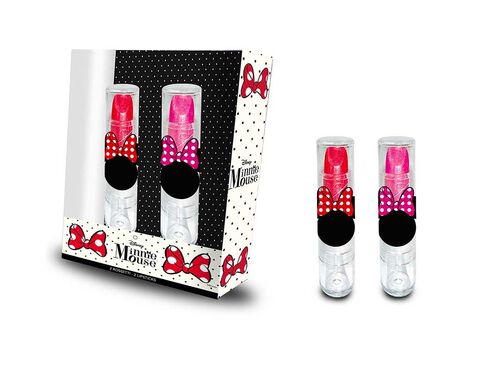 Set cosmetica 2 brillos de labio de Minnie Mouse
