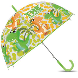 Paraguas manual transparente campana 48cm de Water Revolutions 'Dinosaurios'