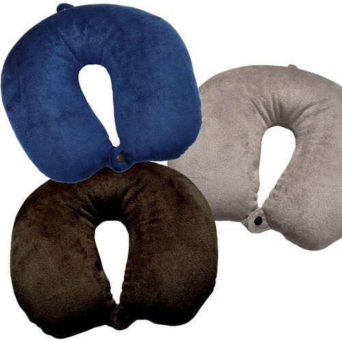Ergonomic neck pillow cushion and soft texture for travel 28X30X10cm