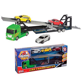 Juguete Vehiculo Motor Max  Camion transporte con 3 coches Die-Cast 36Cm (3/12)