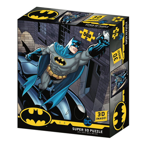 Prime 3D Puzzles, Puzzle lenticular DC Comics Batmobile 500 piezas