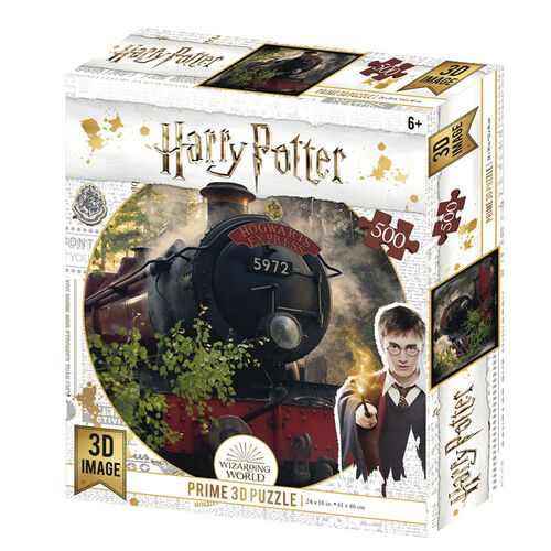 Prime 3D Puzzles, Puzzle lenticular Harry Potter Howgarts Express 500 piezas