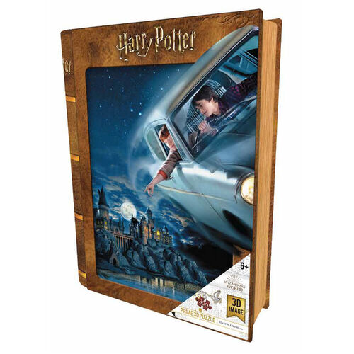 Prime 3D Puzzles, Puzzle-libro lenticular Harry Potter y Ron en el Ford Anglia