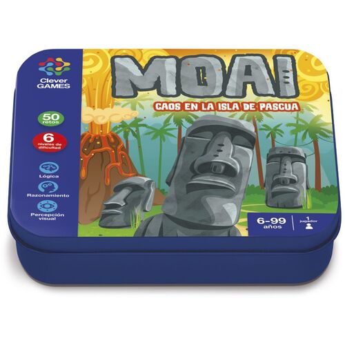 Imagiland, Clever Games Juego de percepcin visual, Moai 'Caos en la isla de Pascua'