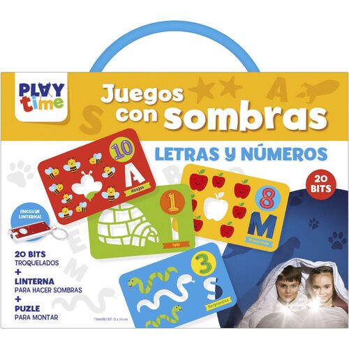 Imagiland, Playtime Maletin tarjetas educativos Juegos con sombras 'Letras y Nmeros'