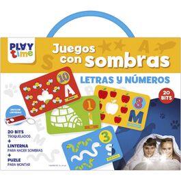 Imagiland, Playtime Maletin tarjetas educativos Juegos con sombras 'Letras y Números'