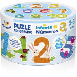 Imagiland, Puzzling puzzle infantil progresivo 'Numeros'