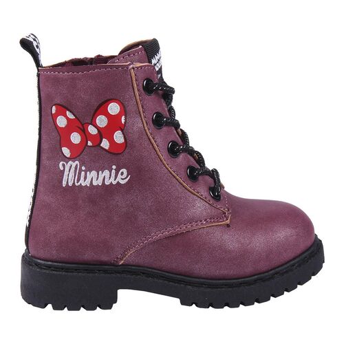 Zapatos botas casual con cremallera lateral de Minnie Mouse (st12)