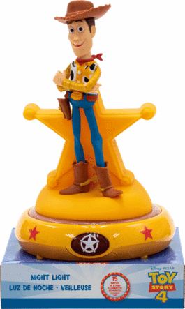 Lámpara led de noche figura 3D 23cm Woody de Toy Story