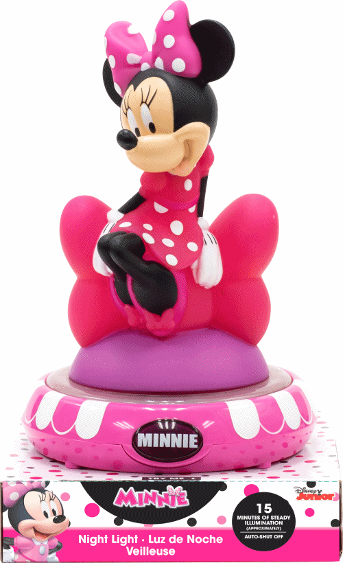 Lmpara led de noche figura 3D 23cm de Minnie Mouse