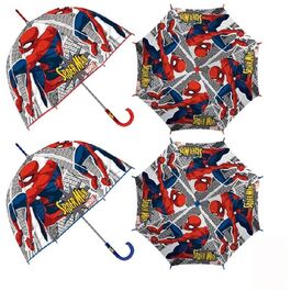 Paraguas burbuja transparente 46cm de Spiderman