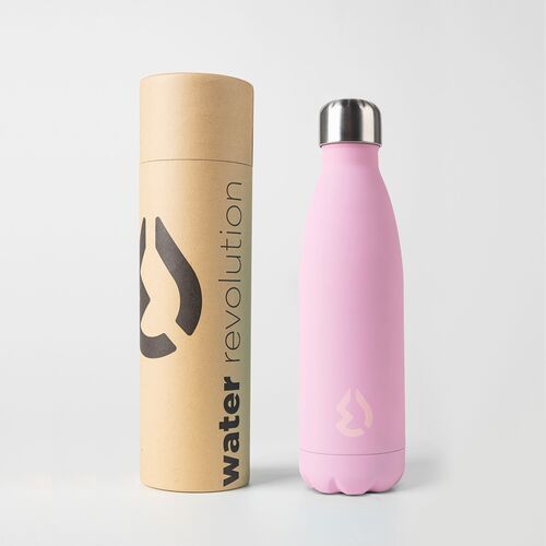 Water Revolution 500ml Stainless Steel Thermos Canteen Bottle 'Pink'