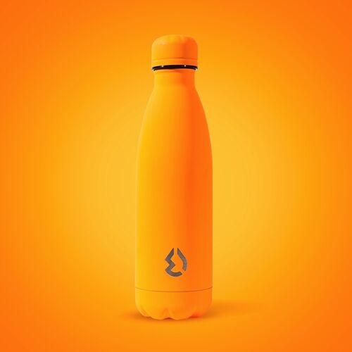 Botella cantimplora termo de acero inox 500ml de Water Revolution 'Naranja'
