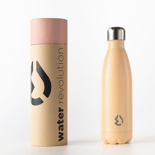 Water Revolution 500ml Stainless Steel Thermos Canteen Bottle 'Salmon'