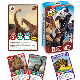 Imagiland, juego de cartas Hit Cards 'Descubre los dinosaurios más sorprendentes del mundo'