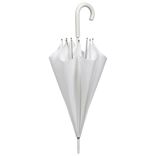 Paraguas Perletti mujer 54cm manual blanco nupcial microfibra (12/60)