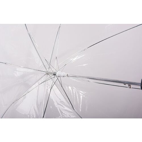 Paraguas Perletti mujer 61cm automatico POE transparente blanco (12/60)