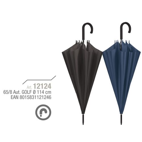 Paraguas Perletti hombre golf 65cm automatico colores oscuros (12/36)